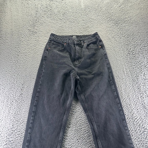 Urban Outfitters BDG Jeans Womens 27x29 Gray Cotton Denim Mom Tapered Workwear - Picture 2 of 10